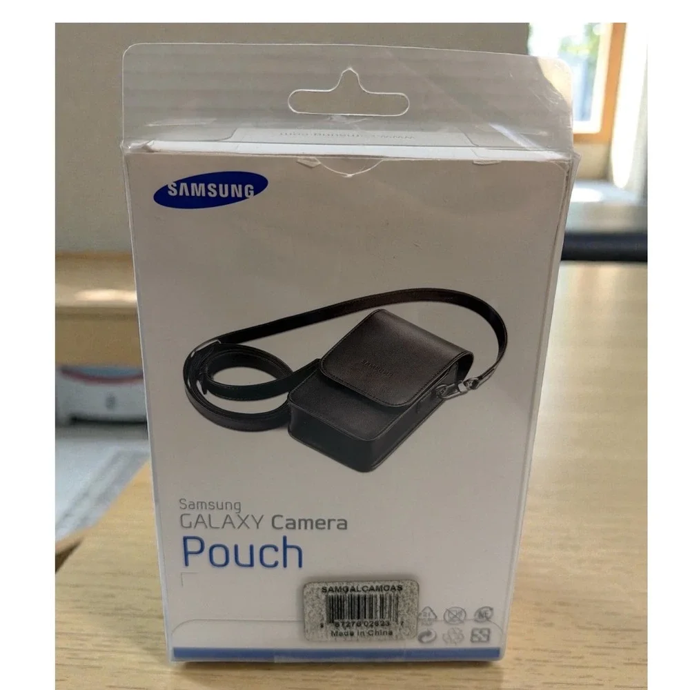 New Samsung Galaxy Camera Pouch‎ Brown Leather with Strap